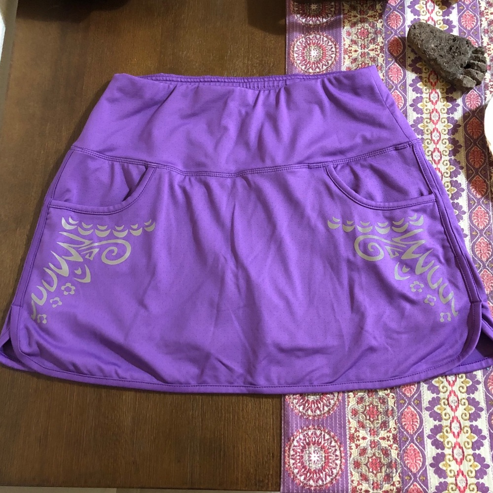 Athleta - Purple Athletic Skirt w/ Shorts
